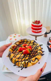 کلاس حرفه ایی تخصصی کیکهای کافه ای چیزکیک و عصرانه