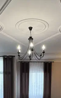 فروش لوستر مشکی فلزی تازه نصب شده،و نو هستش