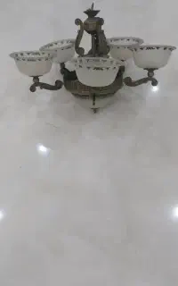 لوستر برنجی پنج شعله