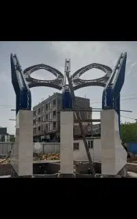 جوشکاری وبرشکاری اسکلت فلزی خرپا خورده کاریها