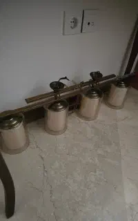 لوستر خطی ۴ شعله شیک و سالم مناسب آشپزخانه