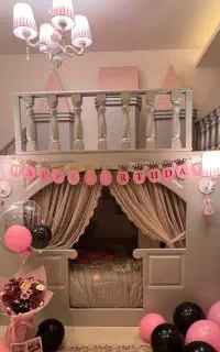 تخت ۲ طبقه قلعه پرنسس