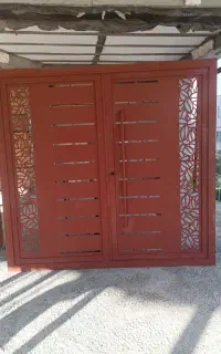 درب حیاط ماشین رو