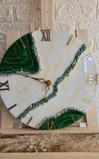 ساعت دیواری رزینی دستساز