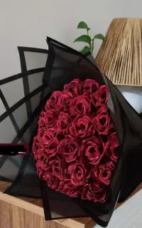 گل روبانی/ گل رز روبانی/دسته گل پروانه ای