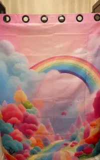 پرده مخمل پانچ بچگانه