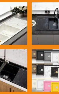 تخفیف ۴۰% سینک گرانیتی هود کابینت گاز توکار  RF71