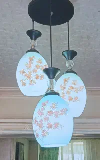 لوستر سه شاخه سقفی کاملآ سالم