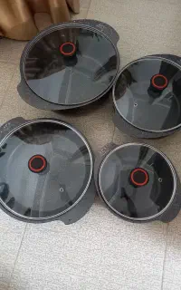 3 عدد قابلمه و یک ماهیتابه