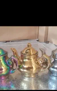 قوری ۲کوب زعفرانی