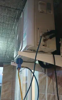 (نصب کولرگازی اجرا لوله کشی مس سرویس شستشو)