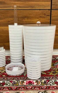 سطل و فرچه سرویس ۶ پارچه / مدل کنتراست تایوان