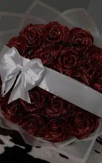 دسته گل روبانی