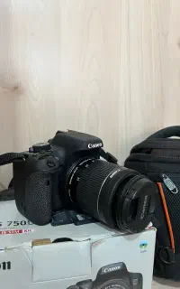 دوربین کنون750d به همراه لنز 18-55
