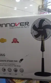 پنکه ایستاده کنترلی هانوور رنگ سفید