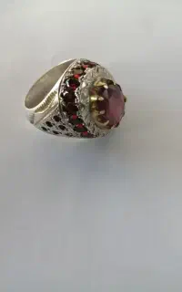 انگشتر نقره کلکسیونی و دست ساز ساعت مچی