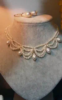 گردنبند مجلسی مرواریدی