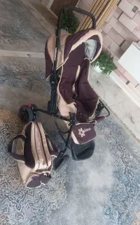 کالسکه و روروک و ساک بچه سالم و تمیز