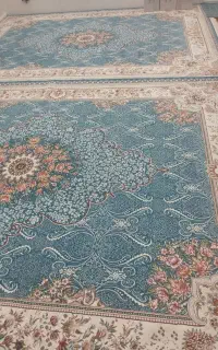 فرش ۷۰۰شانه تراکم بالا فیروزه ای