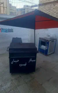دکه فلزی سیگار وبساتی بزرگ