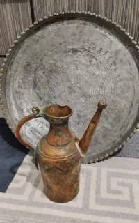 آفتابه و سینی مسی