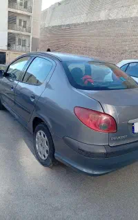 پژو 206 SD خاکستری بدون رنگ