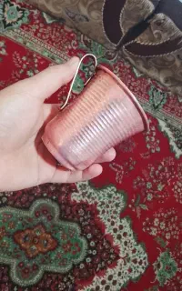 یک عدد لیوان مسی قدمت دار سالم سالم