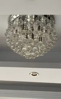 دو عدد لوستر کریستالی