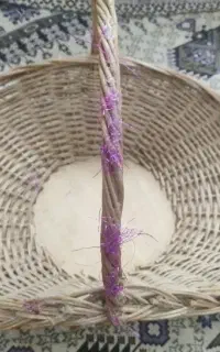 سبد حصیری بزرگ