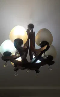لوستر چوبی