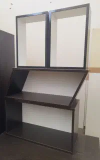 شلف  کتابخانه دیواری و رو درآوری