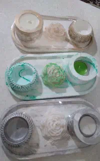 سنگ مصنوعی و حوضچه شمع