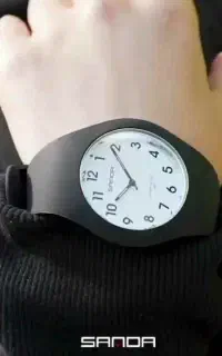 ساعت مچی عقربه ای ژله ای زنانه طرح ایس