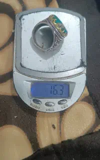 انگشتر نقره فیروزه اصل نیشابور بسیار زیبا