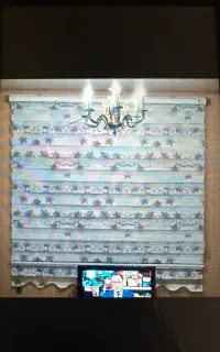 پرده زیرا گلدار  شش ماه کارکرد