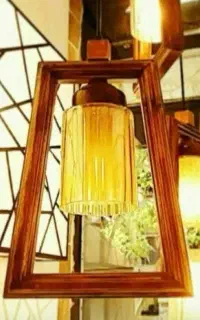 چراغ مدل وینکا (آویز چوبی)