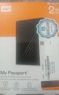هارد اکسترنال  my passport 2TB آکبند
