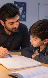 تدریس مقطع ابتدایی و ریاضی متوسطه اول در منزل شما