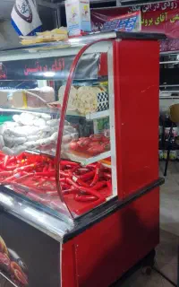 یخچال شیشه خم ویترینی