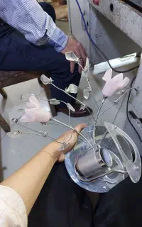 لوستر دیواری کریستالی خارجی