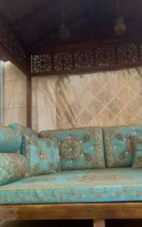 آلاچیق چوب گردو با شاه نشین