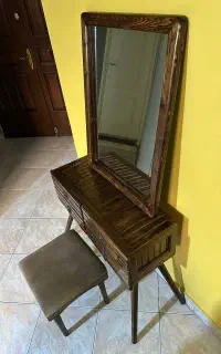 میز آینه کنسول تمام چوب