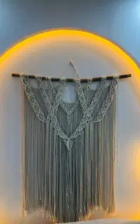 دیوارکوب مکرومه