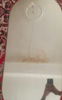 آیینه بیضی گرد و شیشه جلو مبل