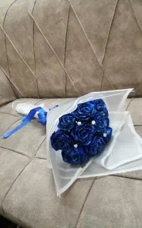 دسته گل آبی شاین