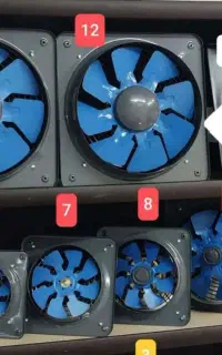 فن فلزی تهویه vma هواکش موتور طلایی تالار حیاط