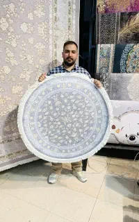 فرشینه گرد ۱ متری ۱۲۰۰ گرم ( عمده )