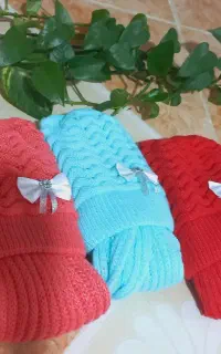 کلاه شال بافتنی دخترانه پسرانه