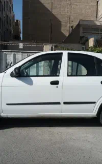 تیبا 2 سفید بیرنگ مدل 96 فوق العاده تمیز
