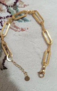 دستبند رنگ ثابت،گردنبندو گوشواره